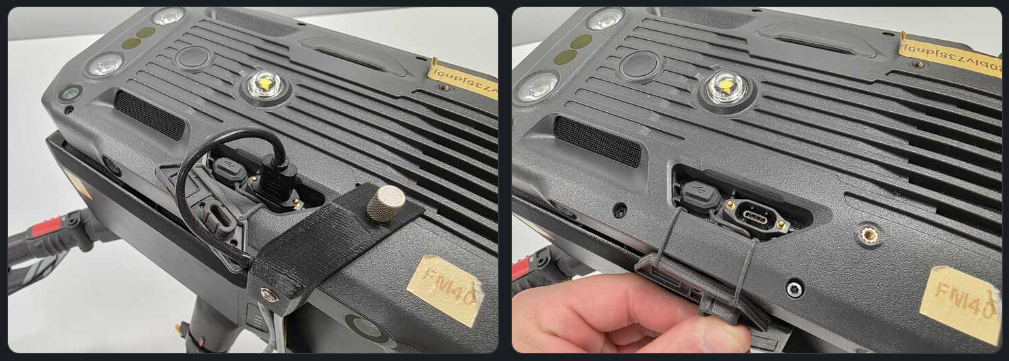 SkyHub attached to drone port