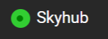 SkyHub indicator CPM showing SkyHub online status